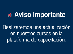 *Actualización importante sobre nuestros cursos